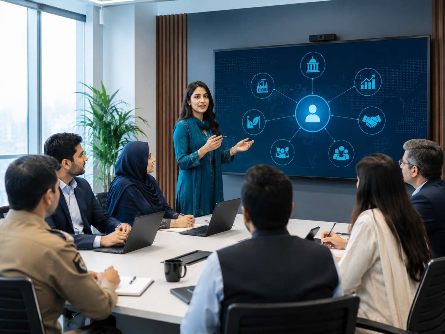AI in eGovernance training illustration